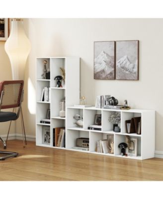 7-Compartment Bookshelf Vertical or Horizontal Storage
