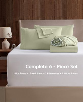 Extra Deep Pocket Microfiber 6-Pc. Sheet Set, Full