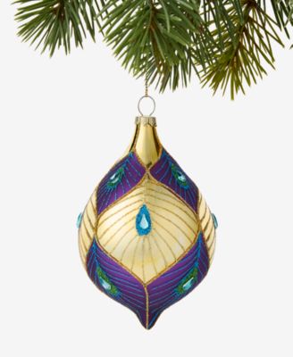 Peacock Drop Ornament