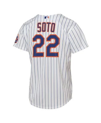 Big Boys and Girls Juan Soto White New York Mets Home Stadium Player Jersey
