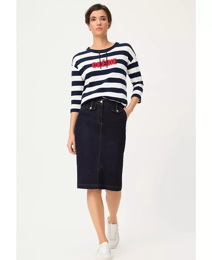 Women's Dark Denim Skirt - thumbnail 5