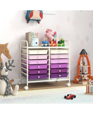 12 Drawers Rolling Storage Cart for Home and Office