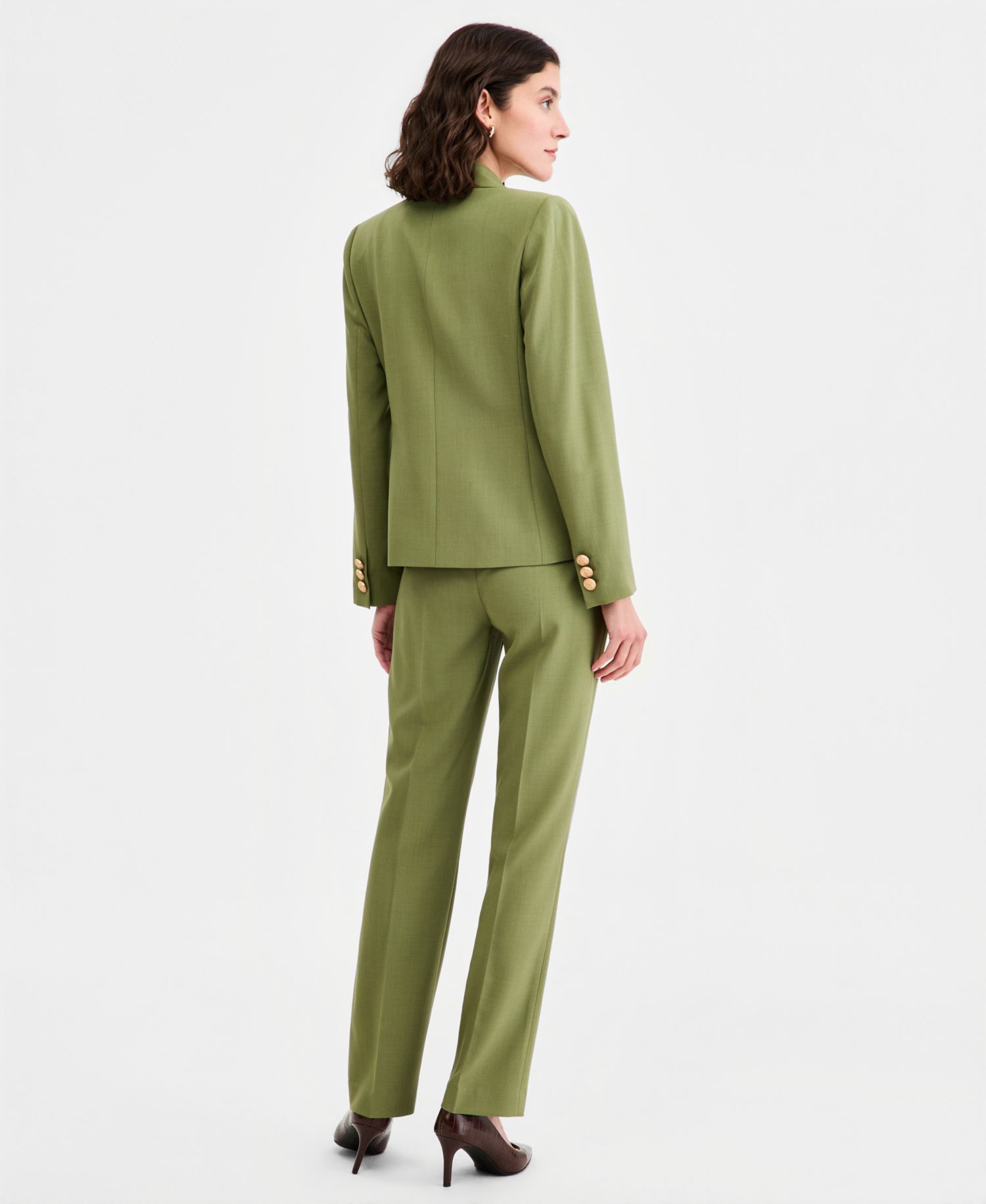 Double-Breasted Blazer & Flare Pants