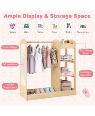 Kids Dress Up Storage with Mirror