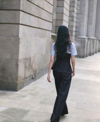 Women's Strapless Denim Top