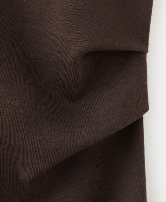 Women's Draped Detail Midi-Dress
