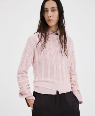 Women's Lace Pattern Knit Sweater