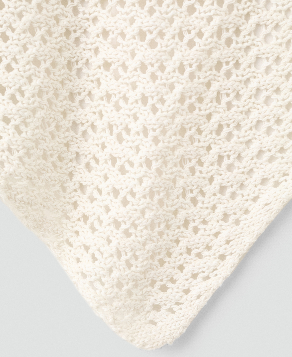 Mango Women's Open-Worked Knit Shawl