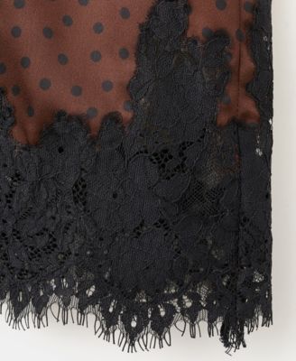 Women's Polka Dot Slip Skirt