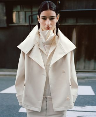 Women's Pockets Funnel Neck Parka