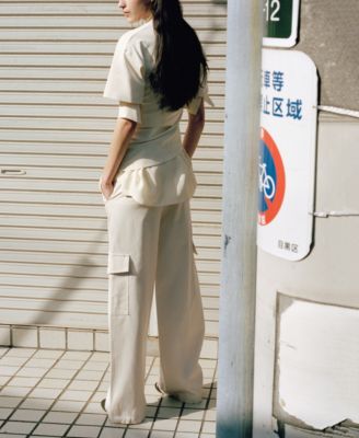 Women's Mid-Rise Pockets Cargo Pants