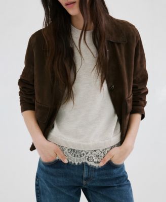 Women's Lace-Trim Knit Sweater