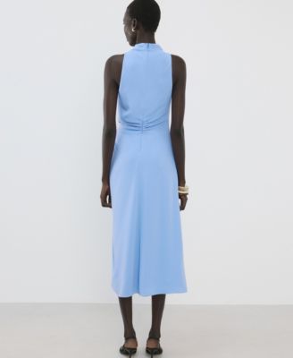 Women's Ruched Midi Dress