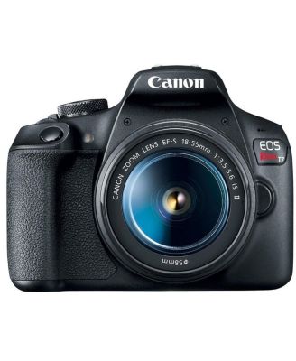 EOS Rebel T7 DSLR Camera with EF-S 18-55mm and EF 75-300mm Lens Bundle with Bag, 64GB SD Card, Corel PC Photo and Video Software Pack and