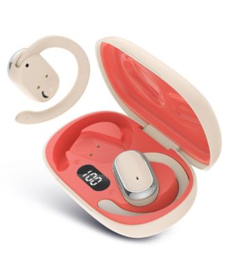 Open Ear Wireless Earbuds with Smart Digital Display and Over Ear Hooks