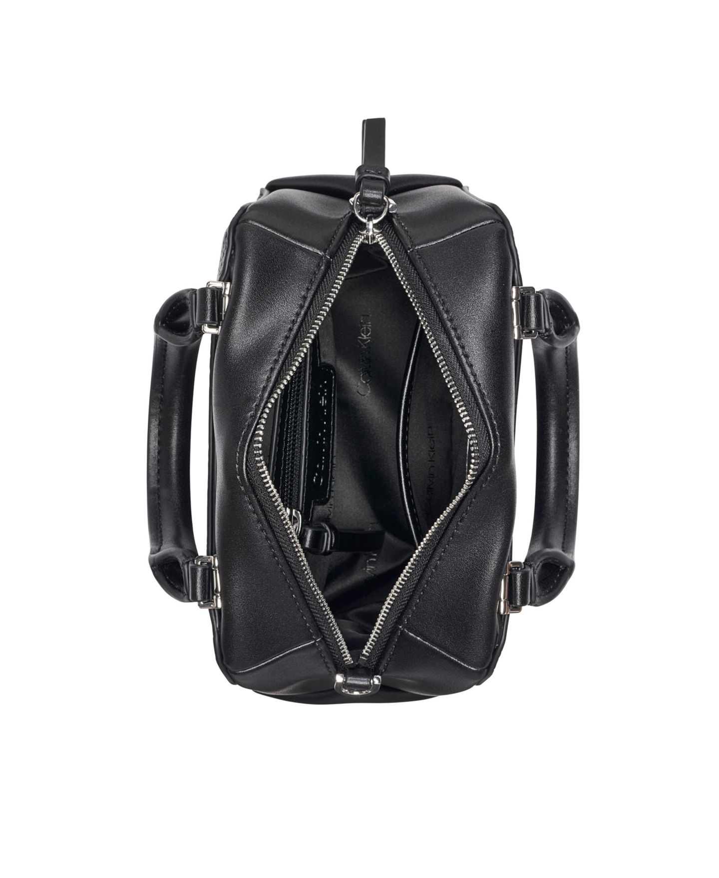 Женская сумка Calvin Klein Akari Medium Crossbody Handbag, цвет: Чёрный / Серебряный — фото 4