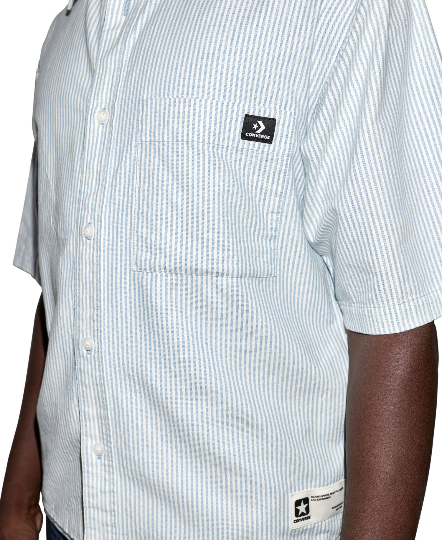 Men's Striped Oxford Short-Sleeve Shirt