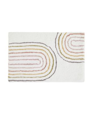 Modern Cotton Bath Mat, 24" x 17"