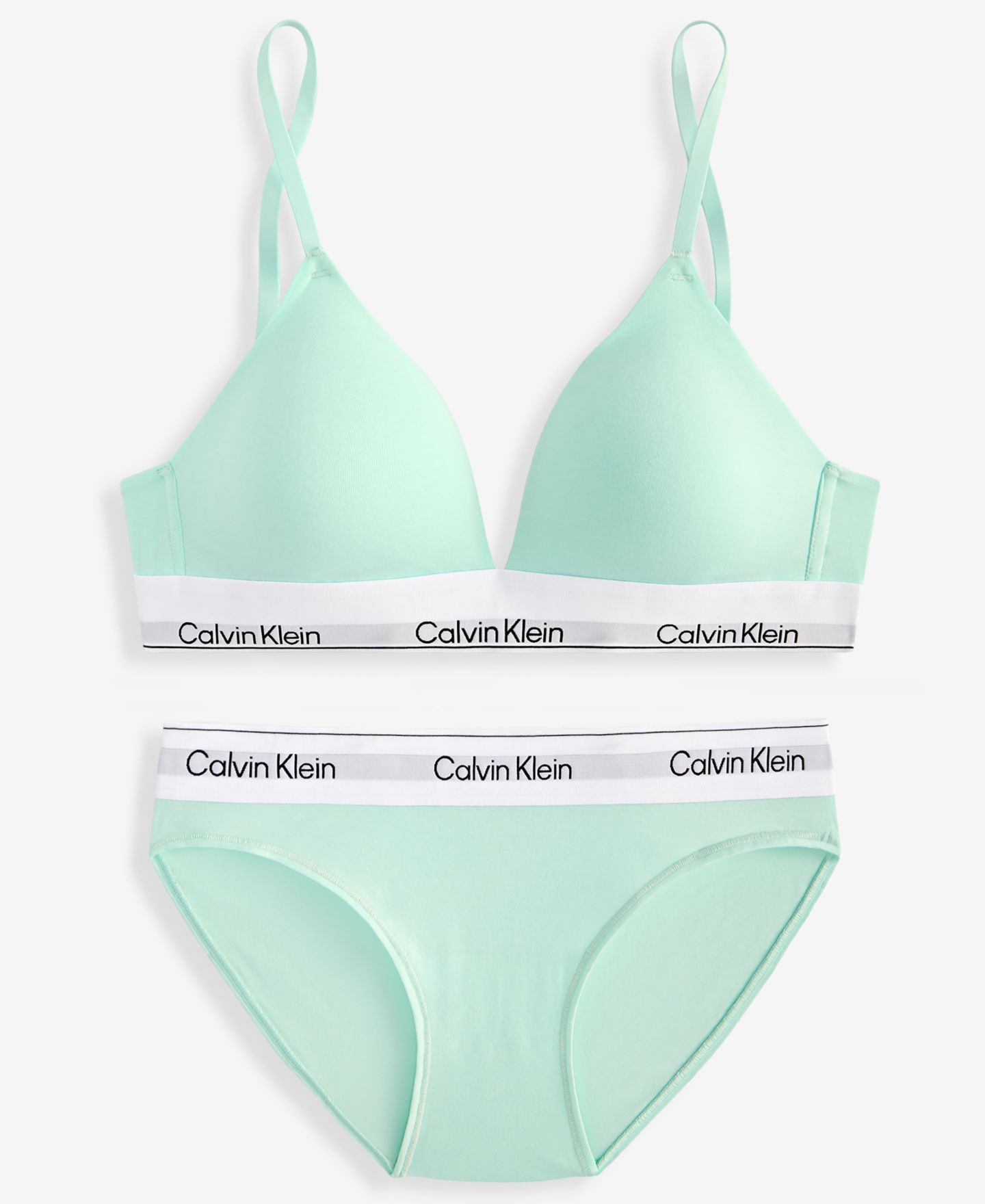 Бралетт-бикини Icon, лёгкая чашка, хлопок, модал — Calvin Klein, цвет: Dark Sapph — фото 4