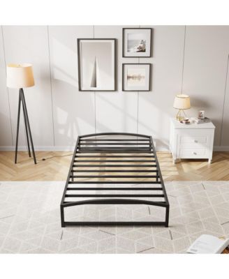 Twin 10in Metal Platform Bed Frame Low Profile Noise Free Non Slip