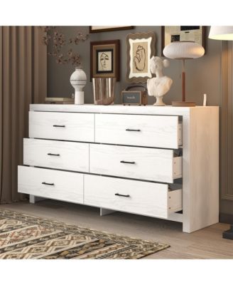 6-Drawer Finish Dresser Chest of Drawers Cabinet