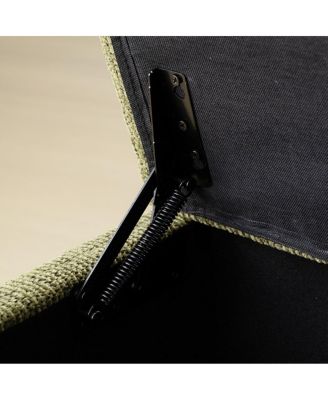 Upholstered Storage Bench Ottoman, Lift-Top Bedroom End Bench