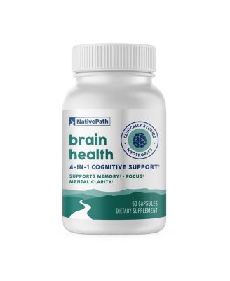 Brain Health - Brain Health Support Supplement with Bacopa, Alpha GPC, Ginkgo Biloba and Coffee Fruit Extract - 60 Capsules