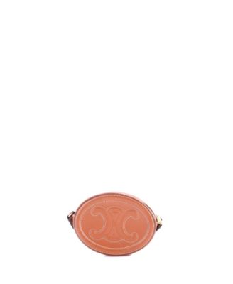 Triomphe Oval Crossbody Bag Leather