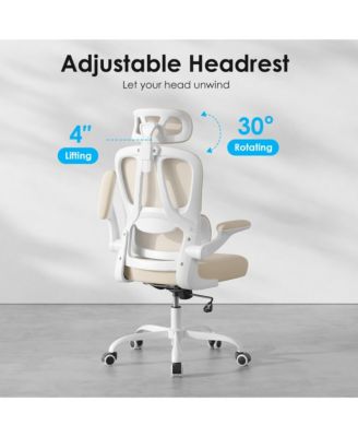 Ergonomic Office Chair, Adjustable Swivel Desk Chair with Headrest and Lumbar Support, Computer Chair for Home Office