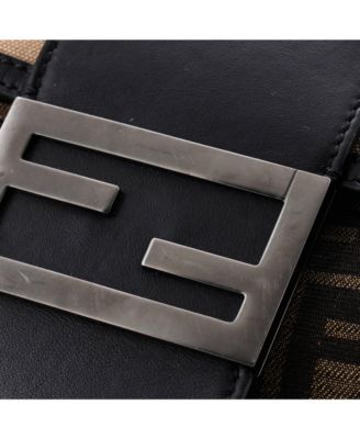 Large Baguette NM Bag Zucca Canvas with Leather