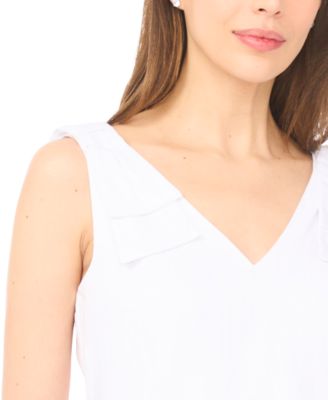 Women's V-Neck Bow-Strap Tank Top