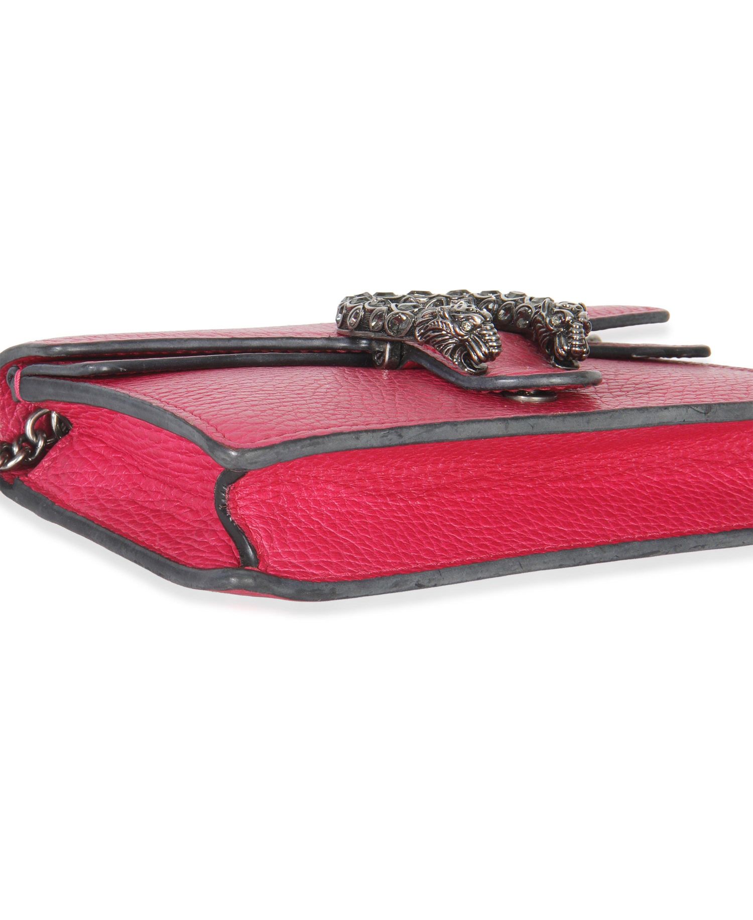 Pink Dollar Calfskin Crystal Super Mini Dionysus Flap