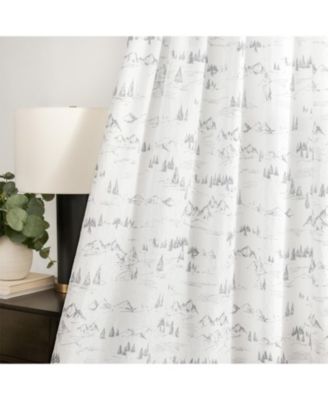 Mountain Vista 100% Polyester Tailored Rod Pocket Curtain Panels 48" x 63"