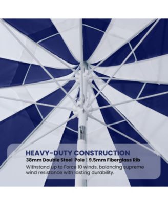 10 ft. Pagoda Patio Umbrella with Crank Lift and Tilt Adjustable