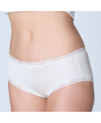 Women's Soft Silk Lace-Trim Briefs Underwear