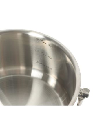 Silverbolt 6 Piece Stackable Space-Saving Dutch Oven Sauce Pan Cookware Set