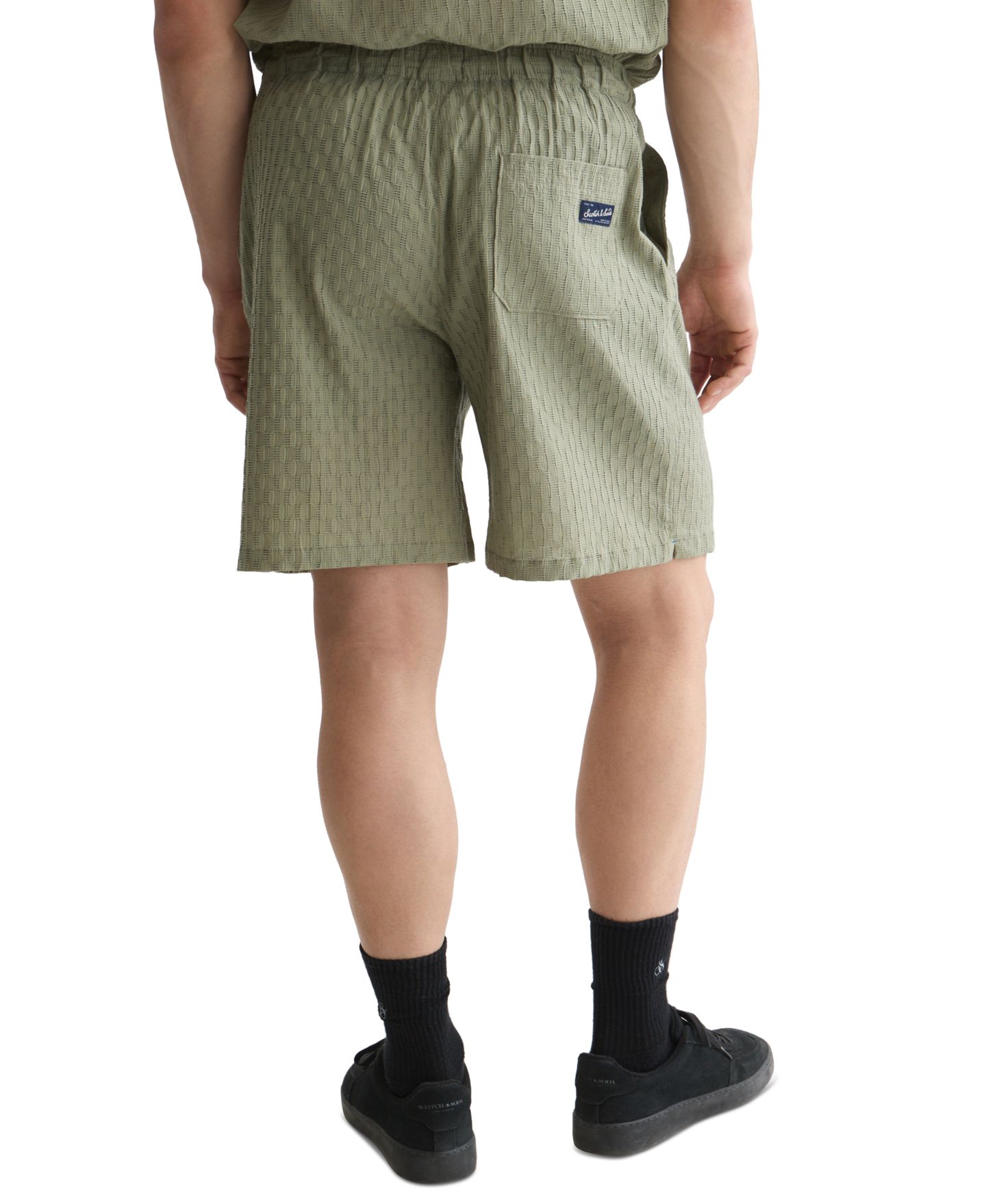 Мужские шорты SCOTCH & SODA Mid Rise Bermuda, цвет: Зелёный — фото 4
