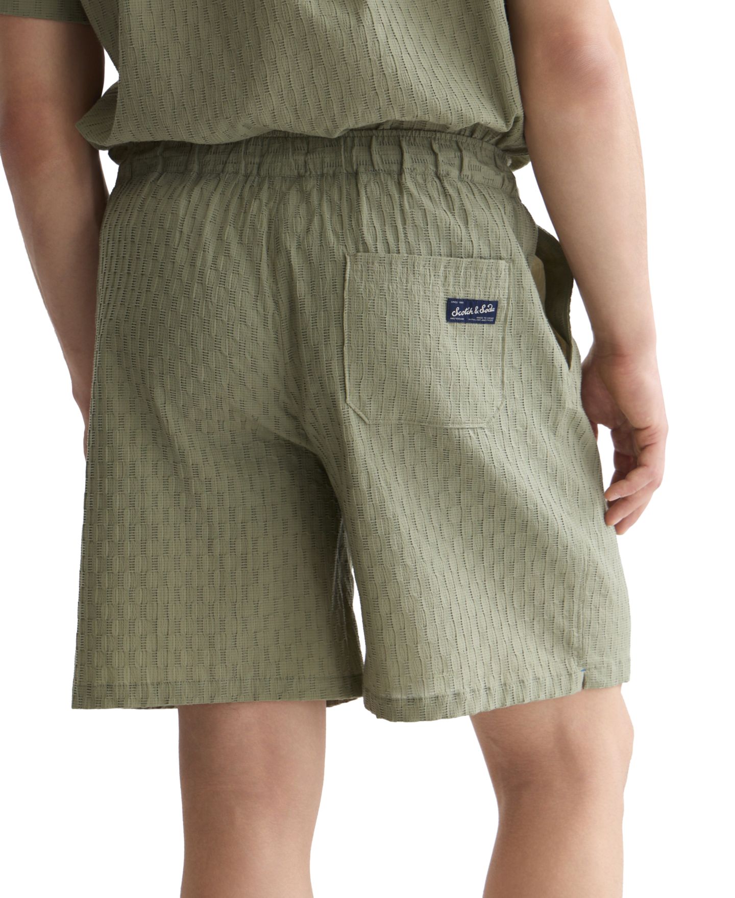 Мужские шорты SCOTCH & SODA Mid Rise Bermuda, цвет: Зелёный — фото 3