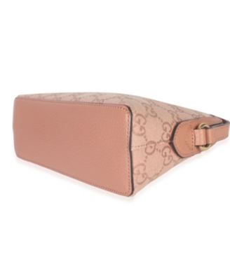 Pink GG Canvas Small Dome Ophidia Crossbody Bag