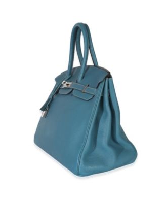 Bleu Jean Togo Birkin 35 PHW