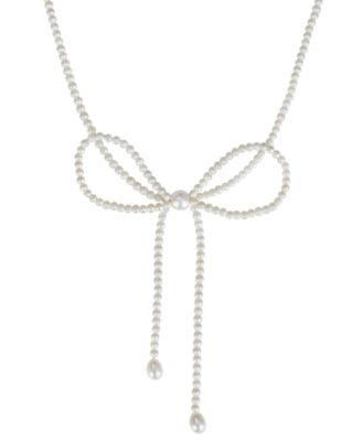Cultured Freshwater Pearl Necklace in Sterling Silver