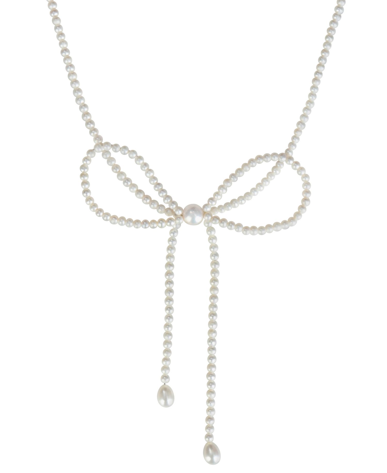 Cultured Freshwater Pearl Necklace in Sterling Silver
