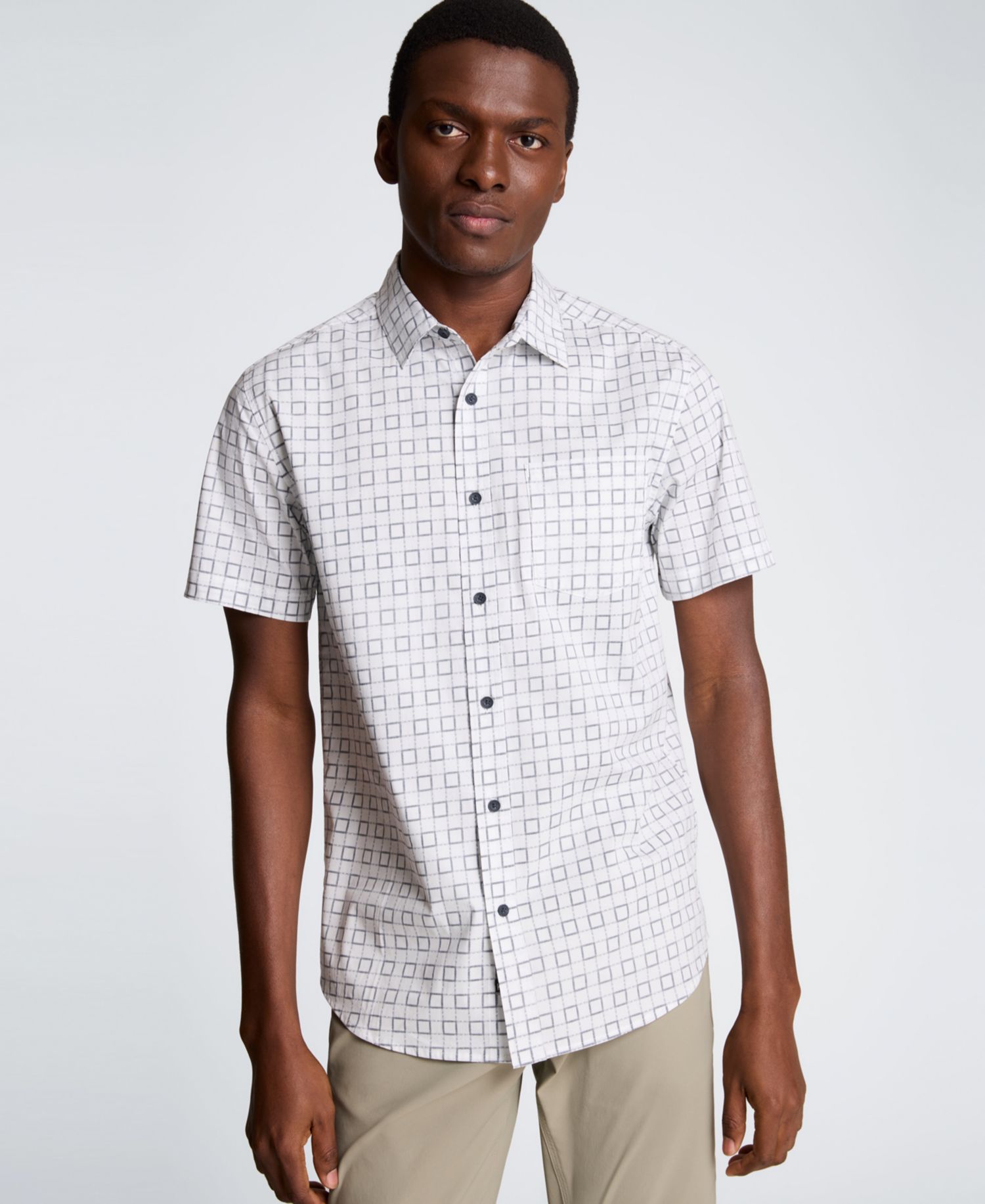 Men's Short-Sleeve Slim-Fit Shirt