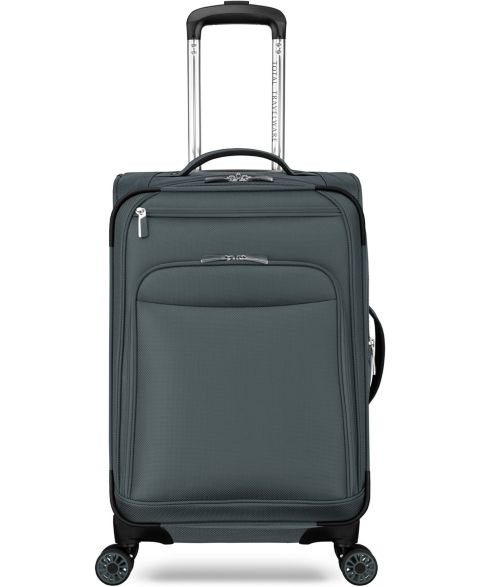 Чемодан Total Travelware Charleston Small Expandable Carry-On Spinner, цвет: Сланцевый зелёный