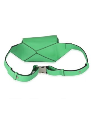 Jungle Green Calfskin Mini Puzzle Belt Bag