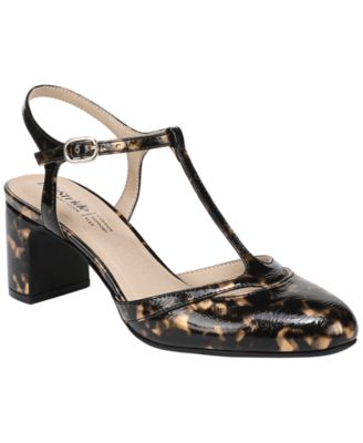 Women's Toni T-Strap Pointed Toe Pumps