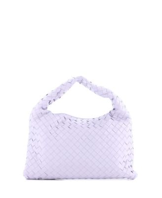 Small Hop Hobo Intrecciato Leather