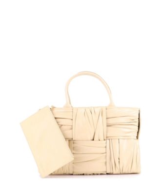 Medium Arco Tote Maxi Intrecciato Plisse Leather