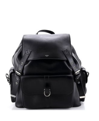 Large Utility Multi-Compartment Backpack Leather