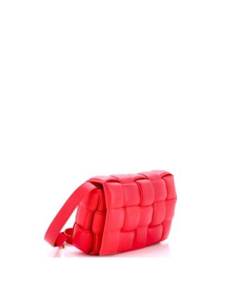 Cassette Crossbody Bag Padded Maxi Intrecciato Leather